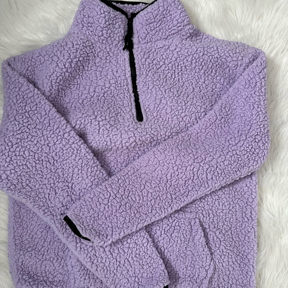 Women’s No Boundaries Purple Puffer Zip Up Jacket Size Large